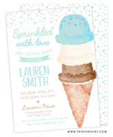 Sprinkled with Love Baby Shower Invitation